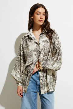 Сорочка «Мілана» сірого кольору