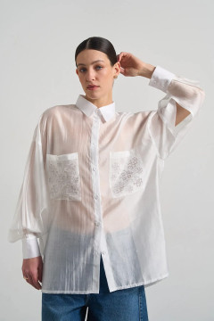 Сорочка «Радослава» білого кольору