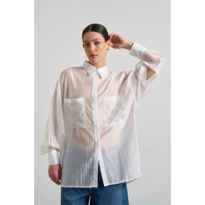 Сорочка «Радослава» білого кольору