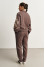 Брючний костюм «Баранці» коричневого кольору