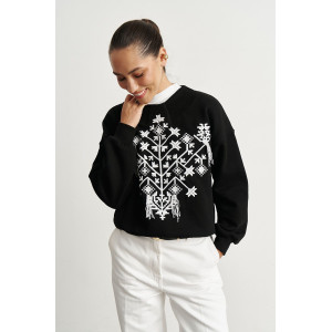 Світшот «Перлина Слобожанщини» чорного кольору