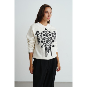 Світшот «Перлина Слобожанщини» білого кольору