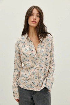 Рубашка «Лілу» с принтом в мелкий цветок
