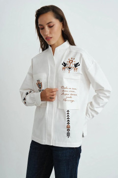 Сорочка «Злата» білого кольору