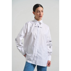 Рубашка «Витоки» белого цвета