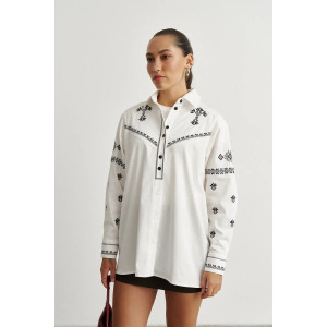 Сорочка «Меланія» молочного кольору