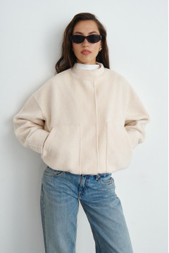  Бомбер «Істель» молочного кольору