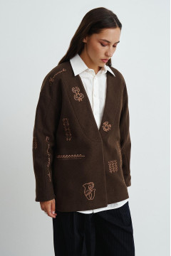  Кардиган «Чаїна» коричневого цвета