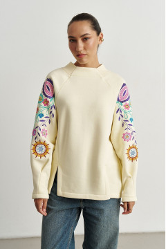 Світшот «Флора» жовтого кольору