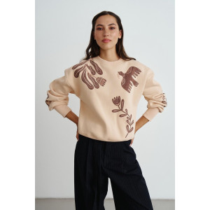 Світшот «Горлиця» бежевого кольору