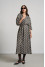 "Lilian" dress with geometric print