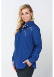Блуза «Ліма» синього кольору