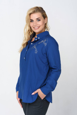 Блуза «Лима» синего цвета