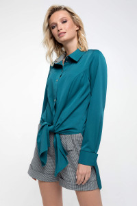 Блуза «Шейн» смарагдового кольору