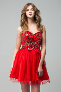 Платье «Элина» красного цвета