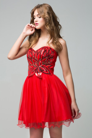 Сукня «Еліна» червоного кольору