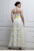 Платье «Антония» белого цвета с желтыми цветами