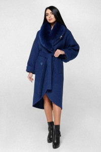 Зимове пальто «Грант» синього кольору 48 розмір