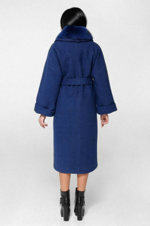 Зимове пальто «Грант» синього кольору 48 розмір