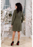 Женское пальто «Молин» цвета хаки 46 размер
