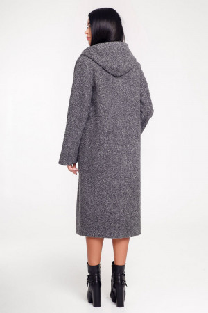 Женское пальто «Гардения» серого цвета 44 размер