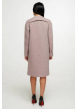 Жіноче пальто «Модрина» бежевого кольору 48 розмір