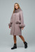 Зимнее пальто «Виола» розово-коричневого цвета