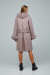 Зимнее пальто «Виола» розово-коричневого цвета