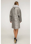 Зимнее пальто «Дивия» серого цвета 56 размер