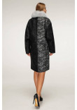 Зимове пальто «Дівія» чорного кольору 46 размер