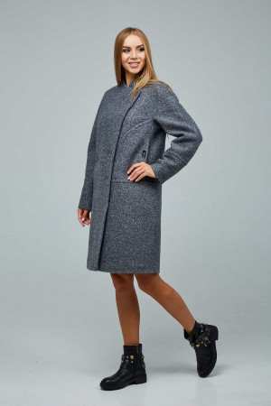 Женское пальто «Буккэ» серого цвета 54 размер