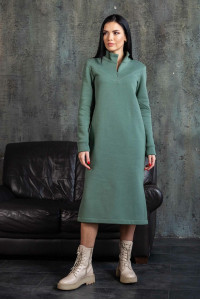 Платье «Тона» оливкового цвета