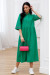 Платье «Тильда-вышивка» зеленого цвета