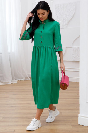 Сукня «Тільда-вишивка» зеленого кольору