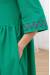 Платье «Тильда-вышивка» зеленого цвета
