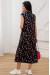 Сукня «Евія» чорного кольору з принтом