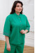 Блуза «Тільда-вишивка» зеленого кольору