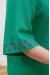 Блуза «Тильда-вышивка» зеленого цвета