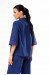 Блуза «Тильда-вышивка» темно-синего цвета
