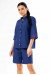 Блуза «Тільда-вишивка» темно-синього кольору