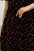 Платье «Джослин» черного цвета с принтом