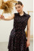 Платье «Джевия» черного цвета с принтом