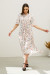 Платье «Флорет-лето» белого цвета с принтом