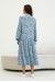 Сукня «Бріанна» блакитного кольору з принтом