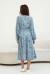 Сукня «Бріанна» блакитного кольору з принтом