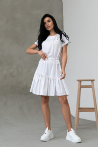 Платье «Рона» белого цвета
