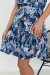 Платье «Рона» с фиолетовым принтом