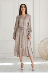Dress "Jessie" gray-beige