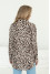 Cream-colored shirt "Aytana" with leopard print