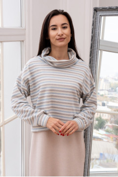 "Olawi" blue striped sweatshirt